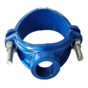 ductile iron tapping saddle clamp for ductile cast iron pipe