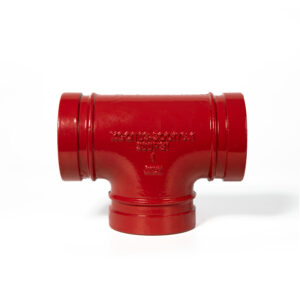 tee grooved pipe fitting ductile cast iron pipe fitting
