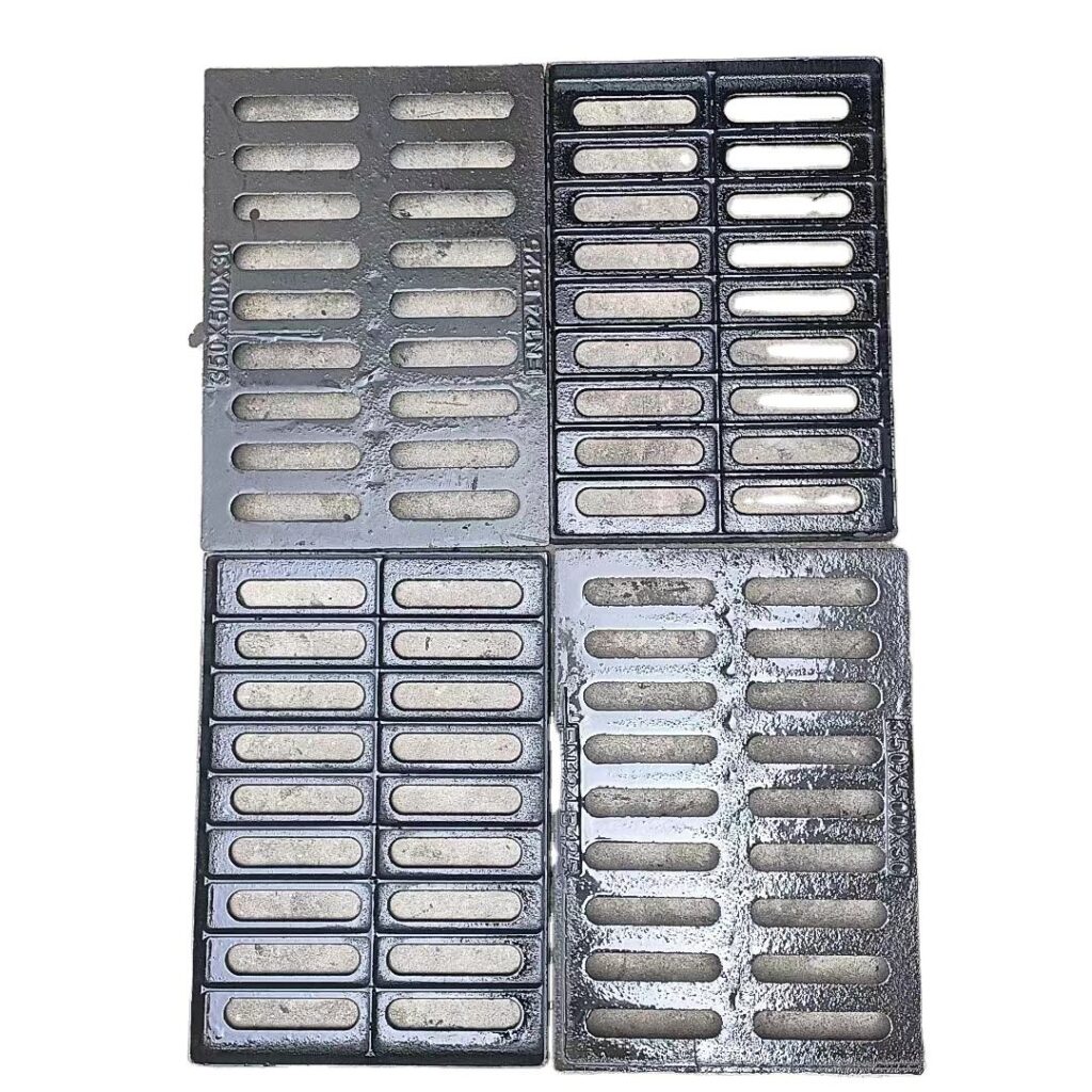 b125 class ductile iron sewer grate with frame