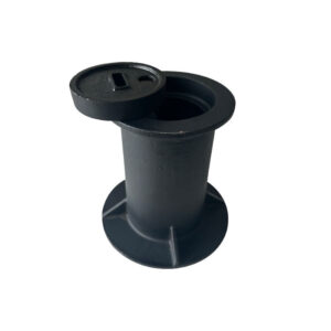 round black ductile cast iron surface box