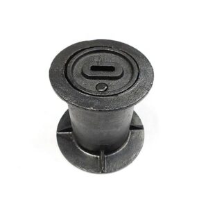 round cast iron surface box