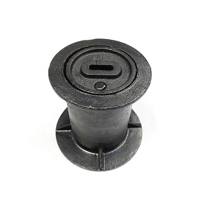 round cast iron surface box