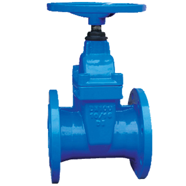 pn10 z45x flange type non rising stem soft sealing ductile cast iron sluice gate valve