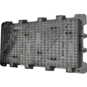 ductile cast iron en124 400kn jrc 14 square anti theft and anti water leakage manhole cover