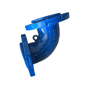 ductile iron pipe fittings flanged end 90 elbow for fire pipes